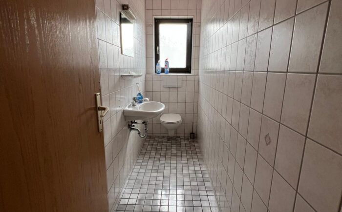 Toilette ist separat