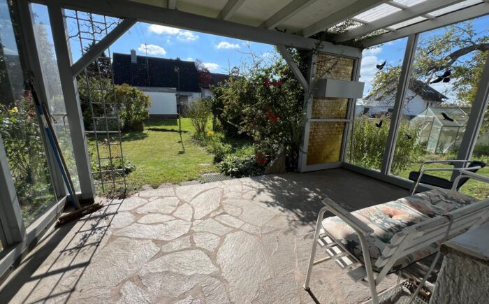Verglaste Terrasse
