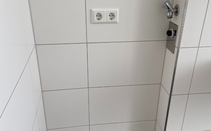 Waschmaschinenanschluß im Badezimmer