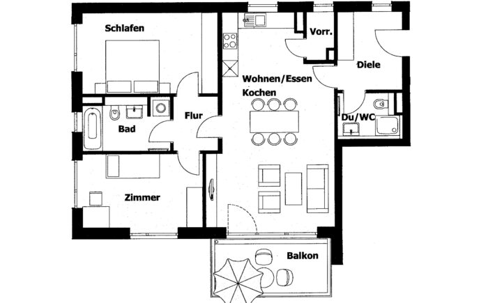 Grundriss ohne Wfl
